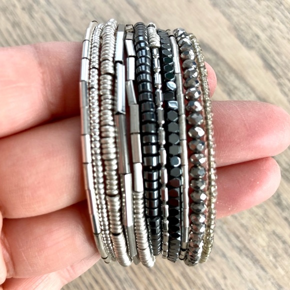 Stella & Dot Celine Wrap Bracelet - Silver - Picture 5 of 7